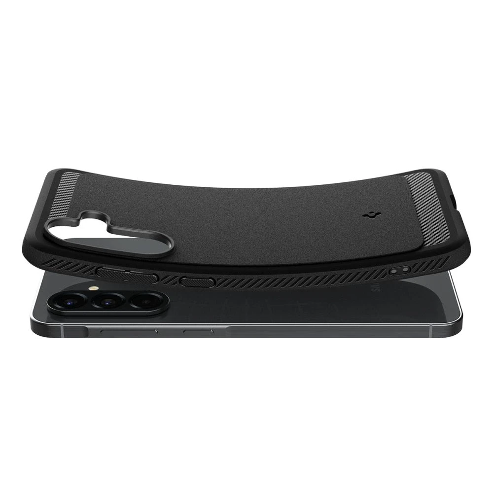 Spigen Rugged Armor, matte dėklas telefonui juodos spalvos – Samsung Galaxy A56 5G