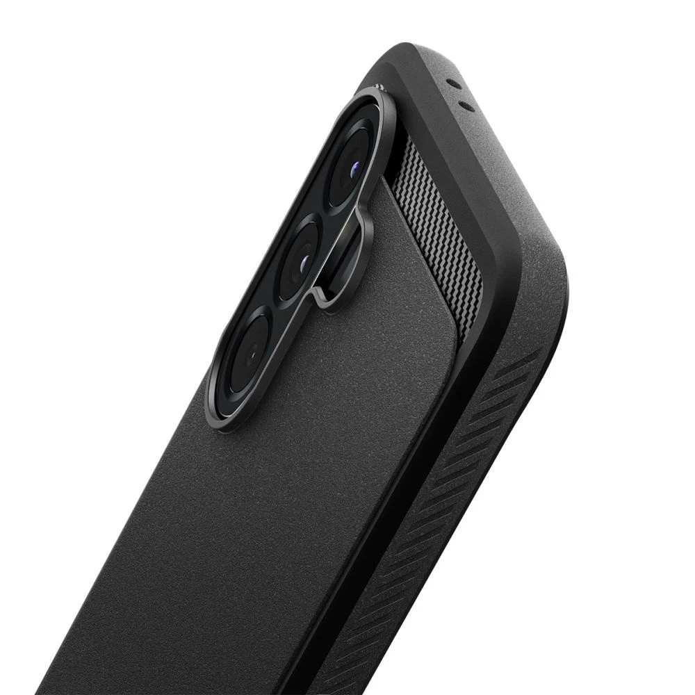 Spigen Rugged Armor, matte dėklas telefonui juodos spalvos – Samsung Galaxy A56 5G