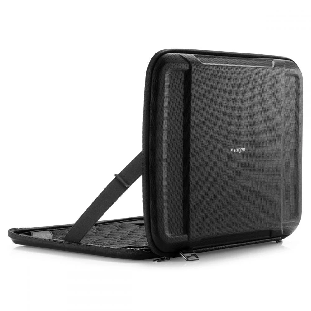 Spigen Rugged Armor Pro, juodos spalvos – MacBook Pro 14″ M5 2025/M4 2024/M3 2023/M2 2023/M1 2021
