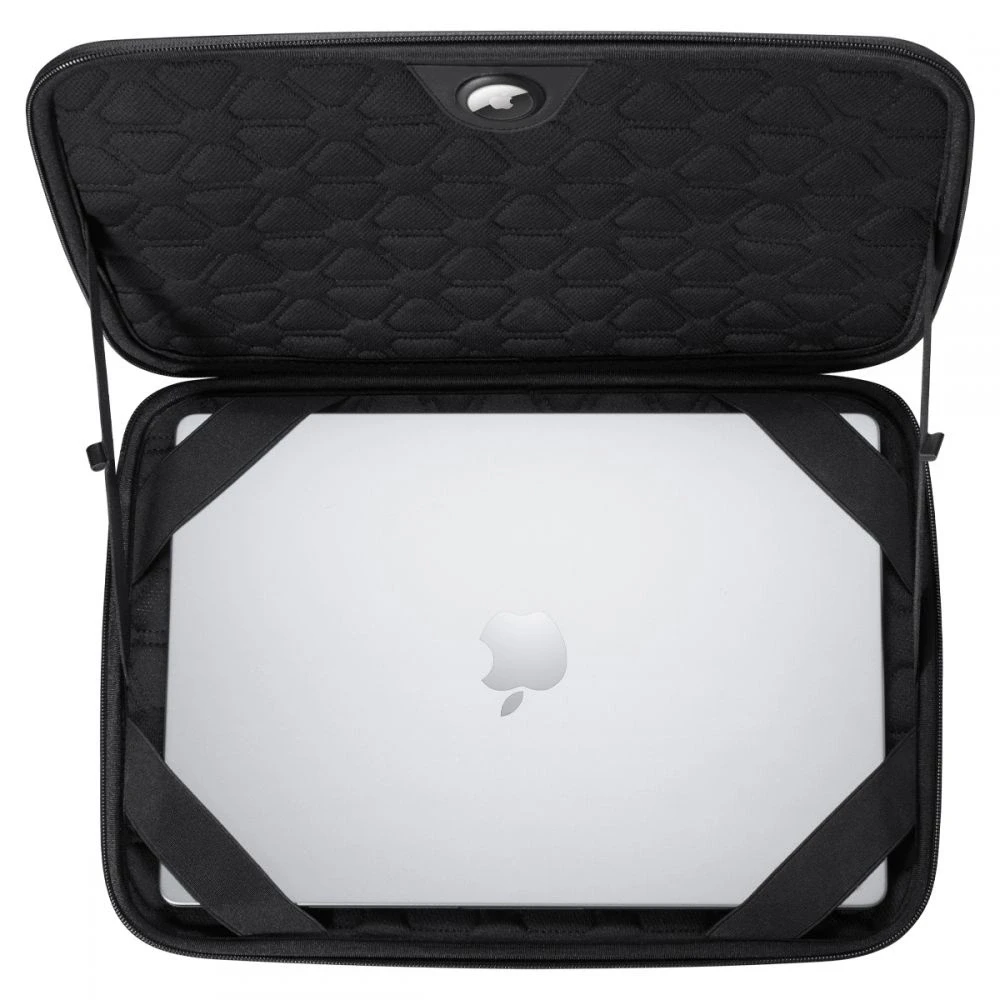 Spigen Rugged Armor Pro, juodos spalvos – MacBook Pro 14″ M5 2025/M4 2024/M3 2023/M2 2023/M1 2021