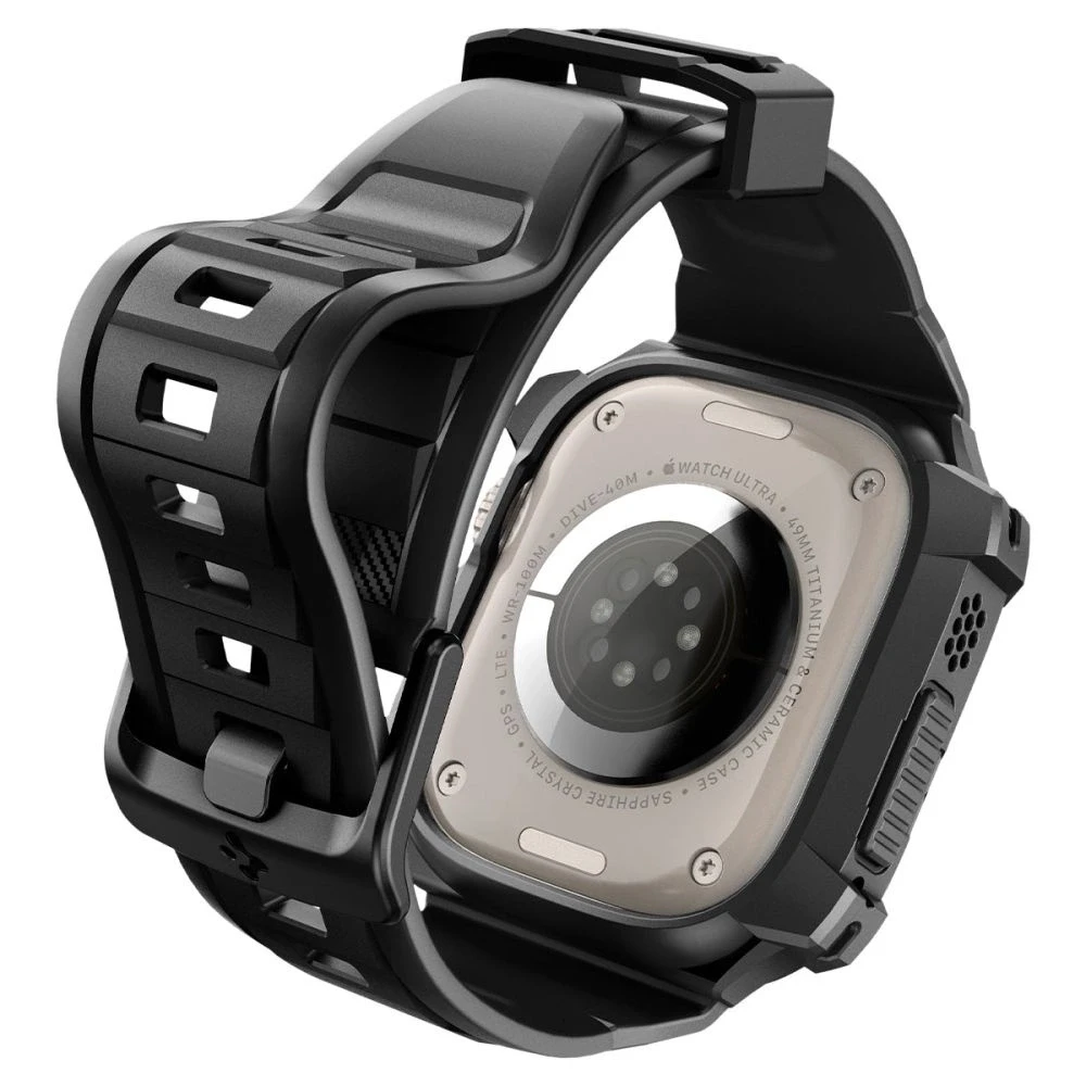 Spigen Rugged Armor „Pro” Apple Watch Ultra (49mm) juodos spalvos