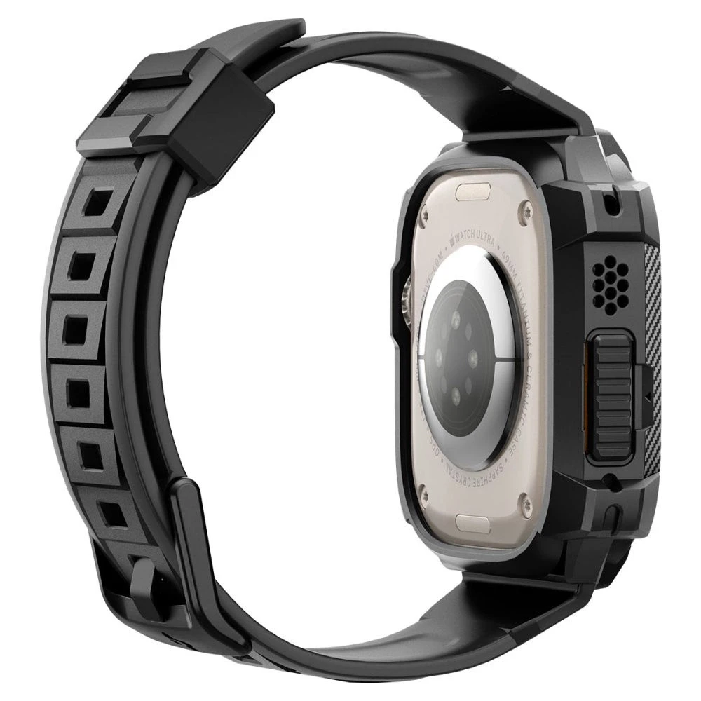 Spigen Rugged Armor „Pro” Apple Watch Ultra (49mm) juodos spalvos