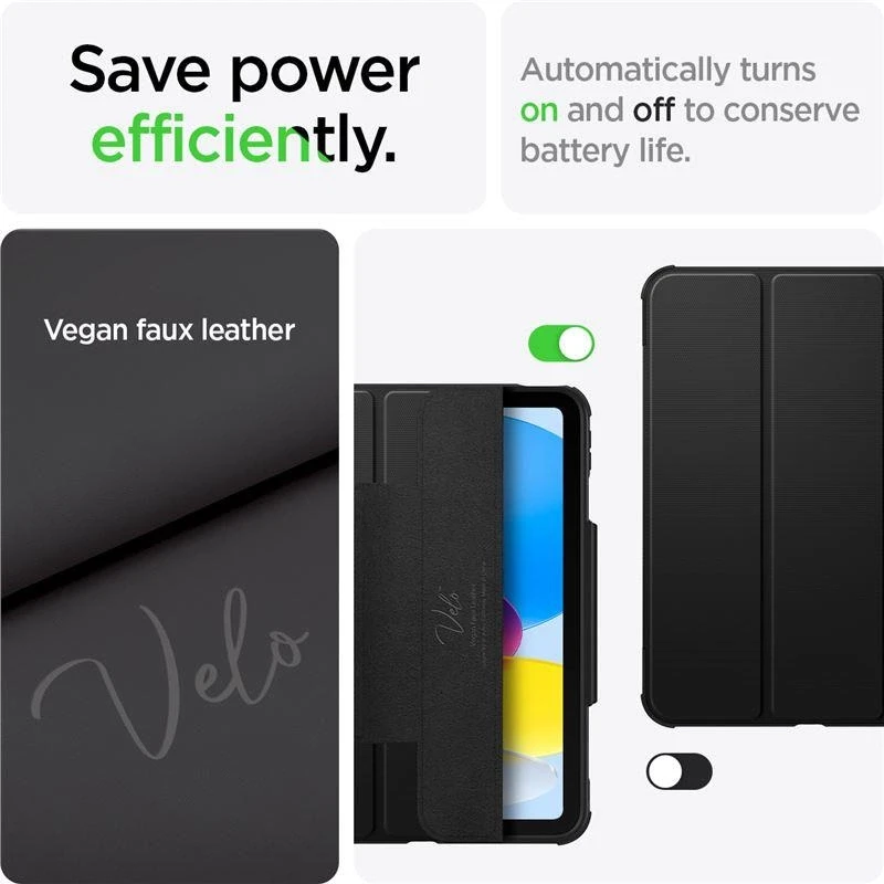 Spigen Rugged Armor Pro, juodos spalvos – Apple iPad Air 10.9″ (2022/2020)/11″ 2024/2025/2026