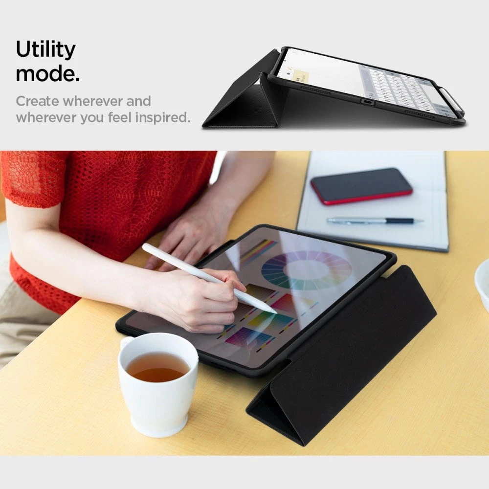 Spigen Rugged Armor Pro – dėklas skirtas Apple iPad Pro 13 M5,2025 / M4, 2024 Juodas