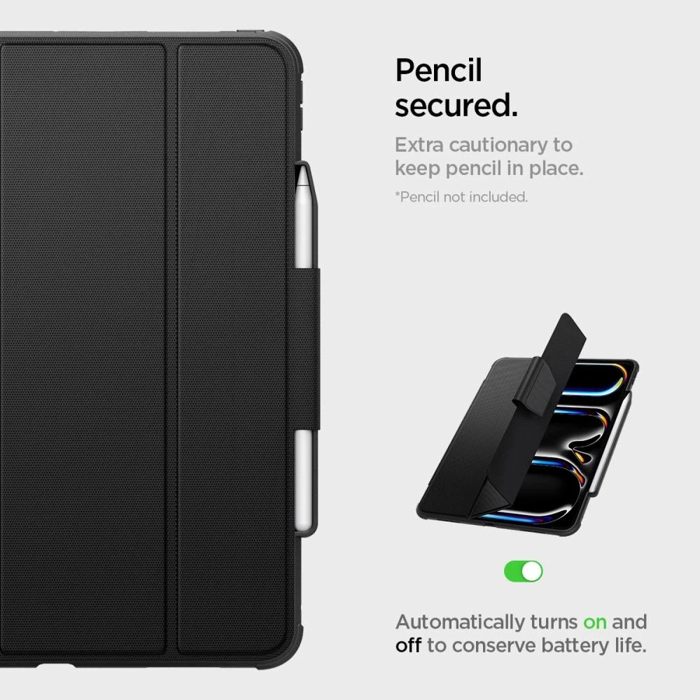Spigen Rugged Armor Pro – dėklas skirtas Apple iPad Pro 13 M5,2025 / M4, 2024 Juodas