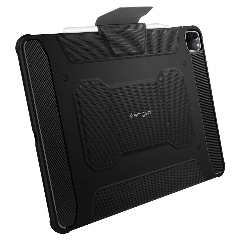 Planšetinio kompiuterio dėklas Spigen Rugged Armor Pro skirtas iPad Pro 11 2018/2020, juodas