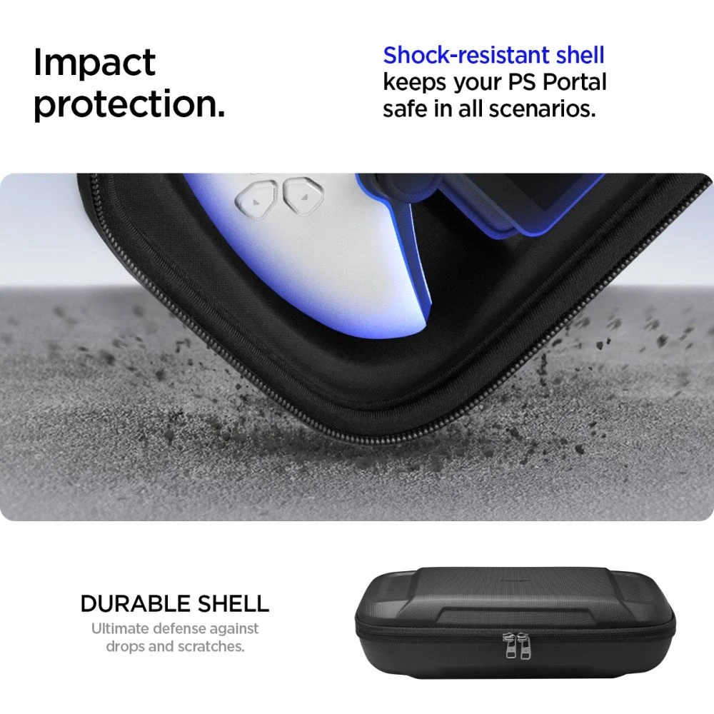 Spigen Rugged Armor Pro Sony Playstation Portal – dėklas telefonui juodos spalvos