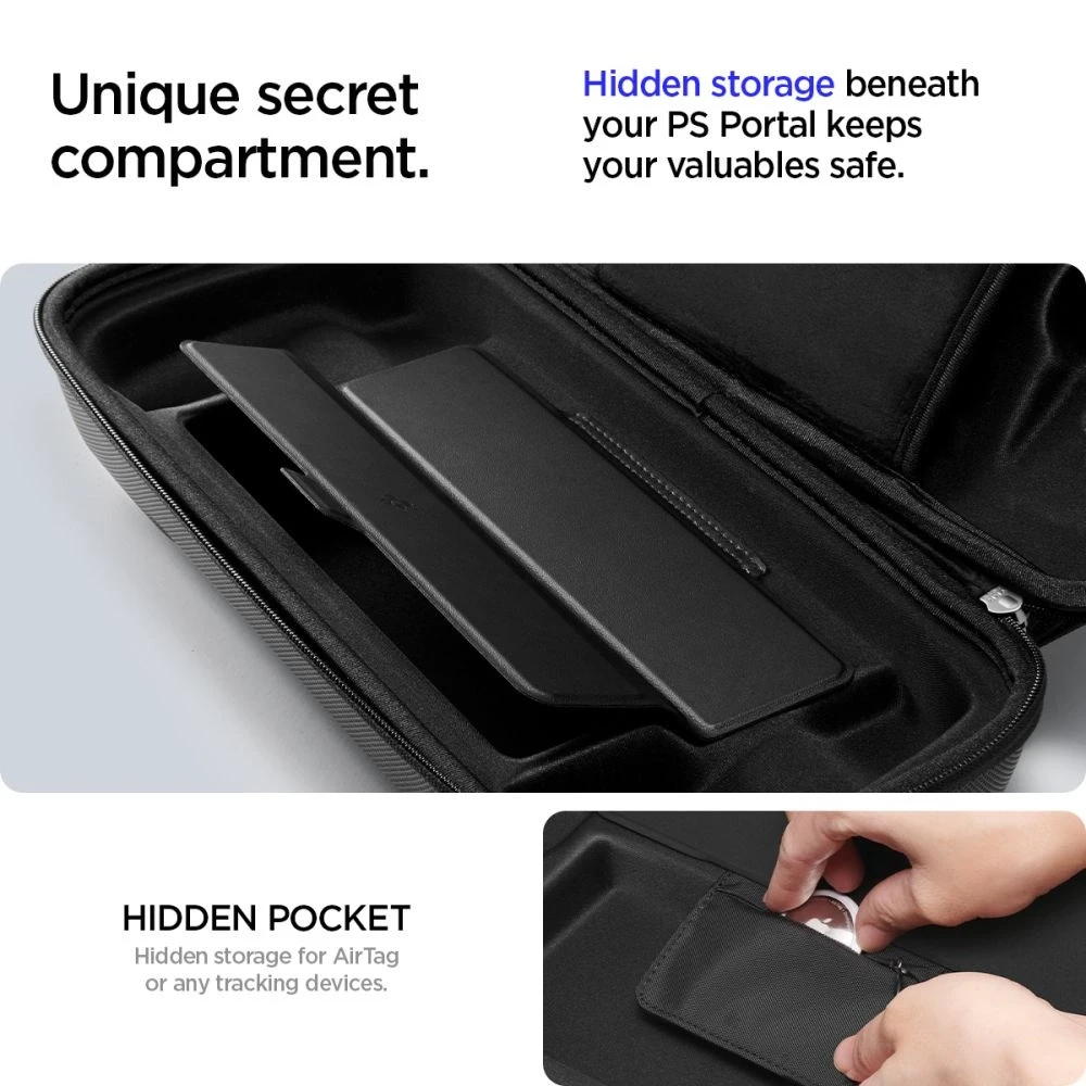 Spigen Rugged Armor Pro Sony Playstation Portal – dėklas telefonui juodos spalvos