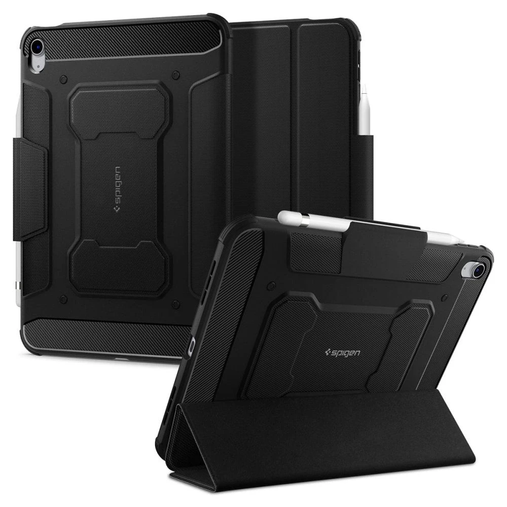 Spigen Rugged Armor Pro, juodos spalvos – Apple iPad 10.9″ 2022/11″ 2025