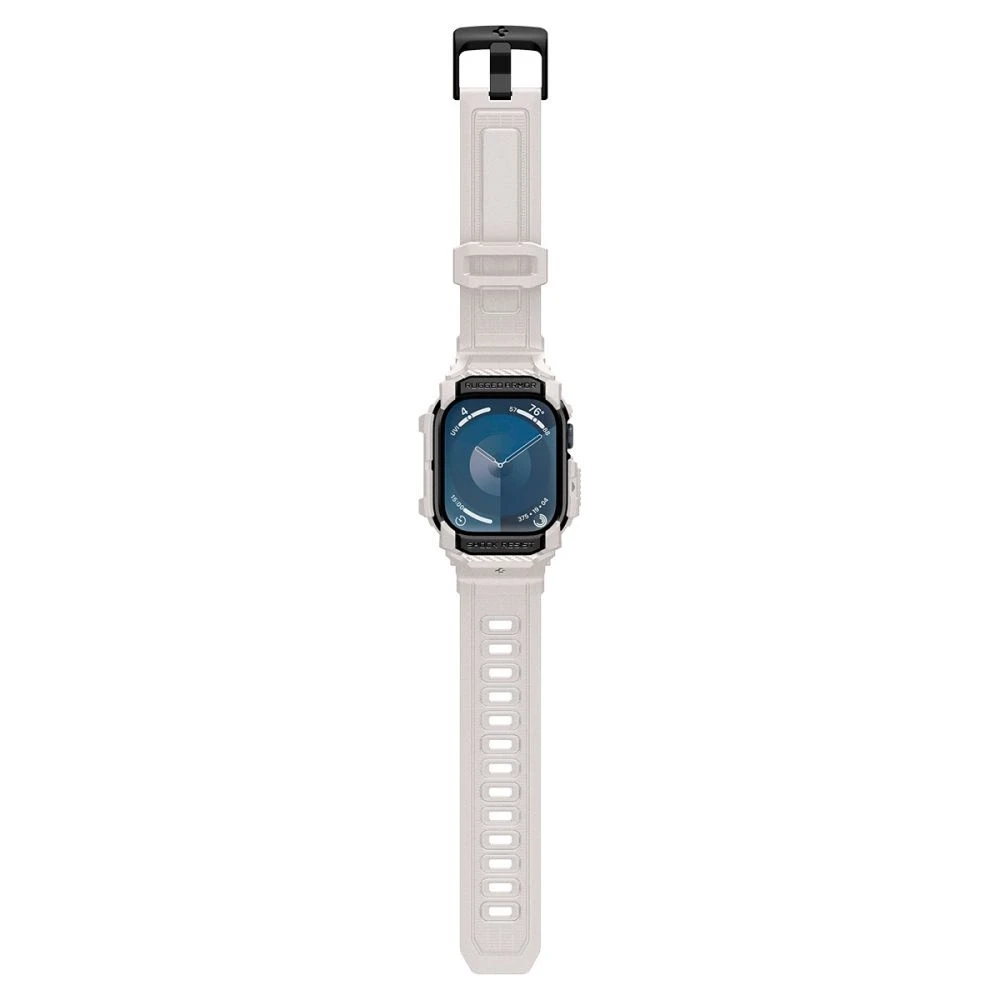 Spigen Rugged Armor ”Pro” Apyrankė for Apple Watch 10 (46MM) – rusvai gelsvas