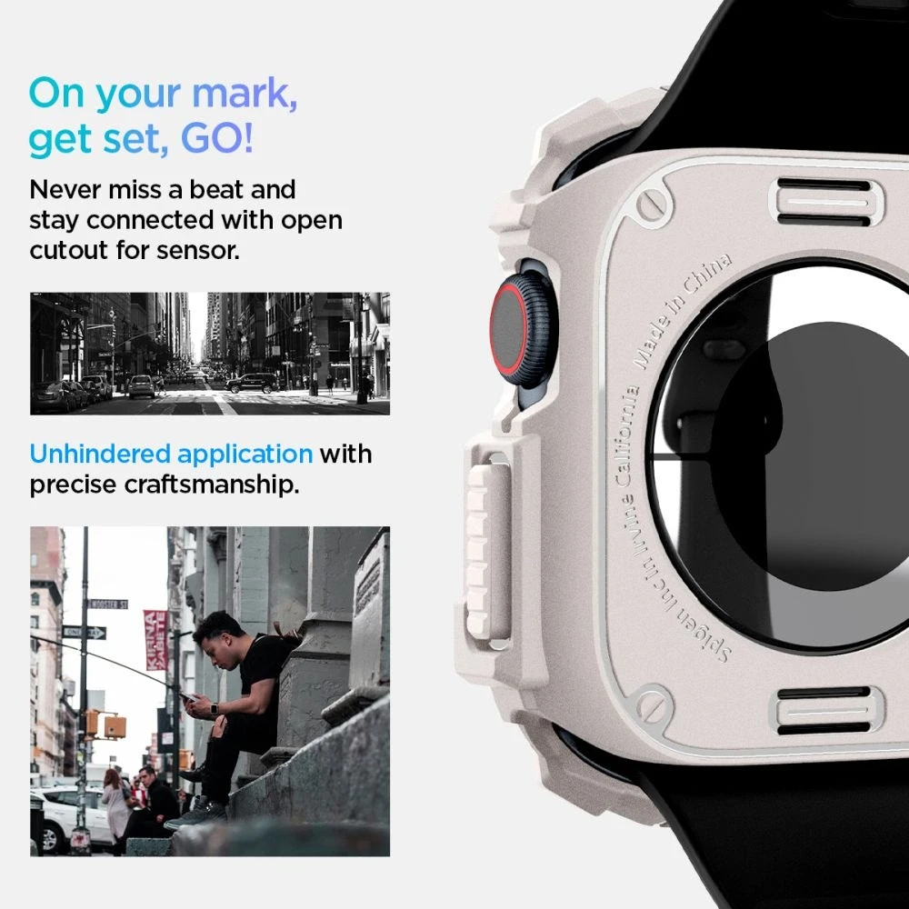 Apple Watch 10 (46mm) Spigen Rugged Armor beige