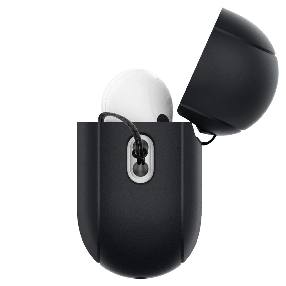 Spigen Silicone Fit Strap – dėklas skirtas Apple AirPods Pro 1 / 2 (Juodas)
