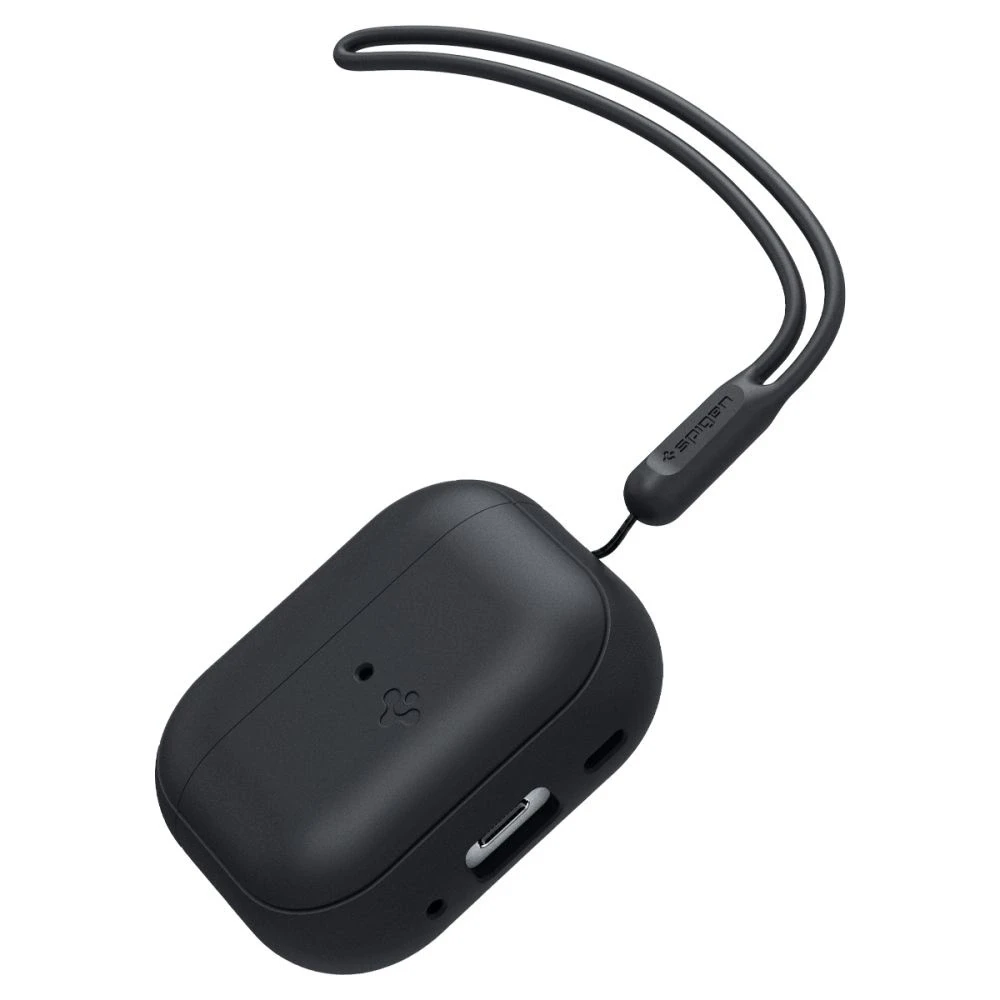 Spigen Silicone Fit Strap – dėklas skirtas Apple AirPods Pro 1 / 2 (Juodas)