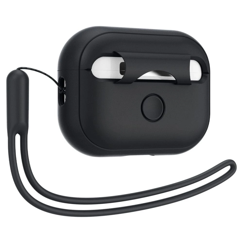 Spigen Silicone Fit Strap – dėklas skirtas Apple AirPods Pro 1 / 2 (Juodas)