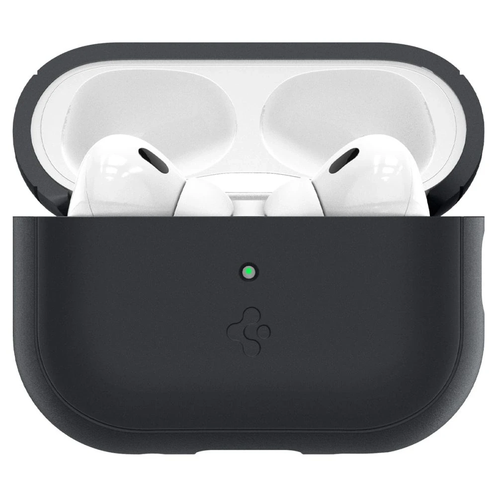 Spigen Silicone Fit Strap – dėklas skirtas Apple AirPods Pro 1 / 2 (Juodas)