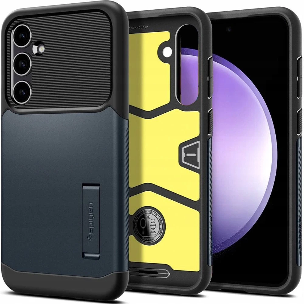 Spigen Slim Armor – dėklas skirtas Samsung Galaxy S23 FE Metal Slate