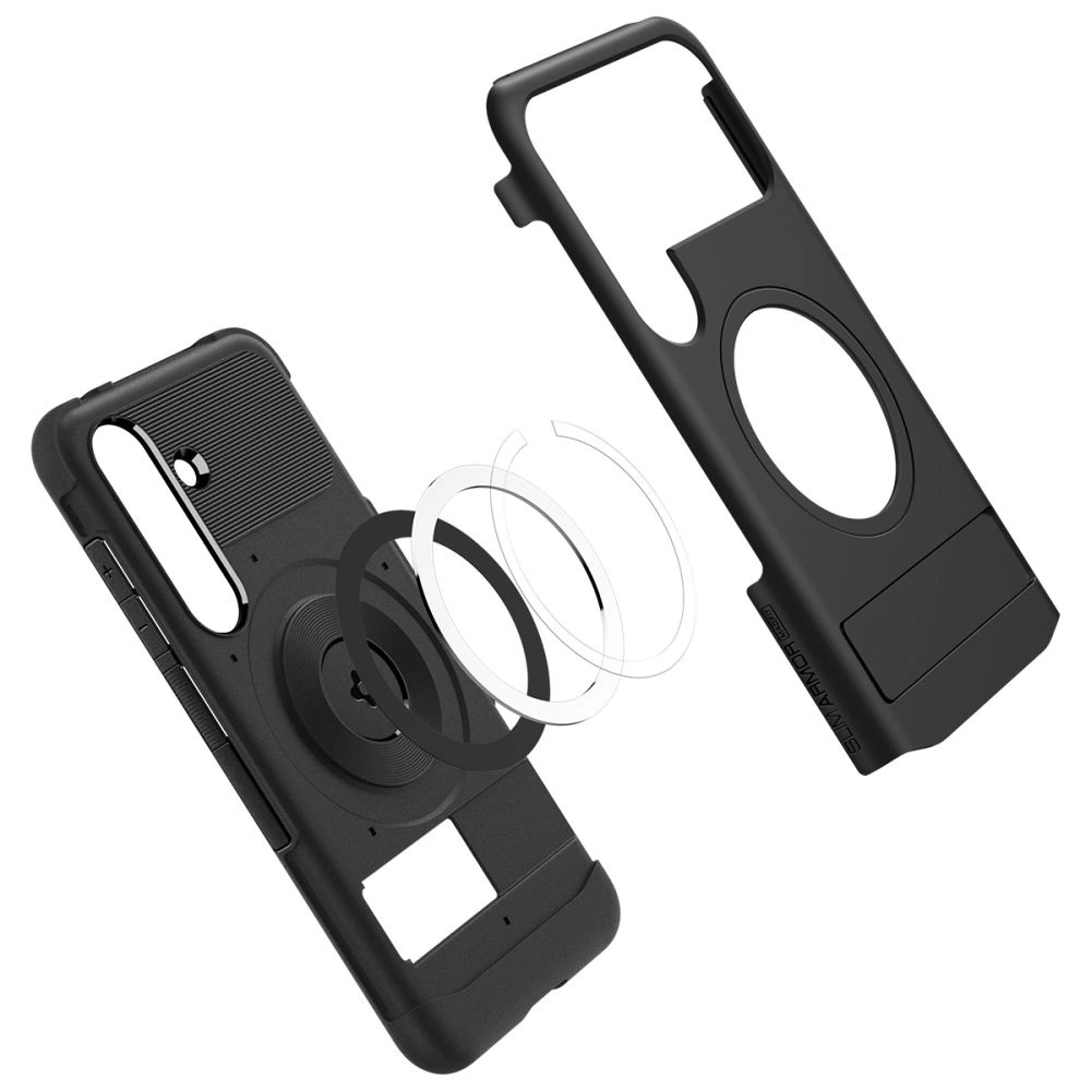 Spigen Slim Armor dėklas MagSafe, skirtas Samsung Galaxy S25 Plus – Juodas