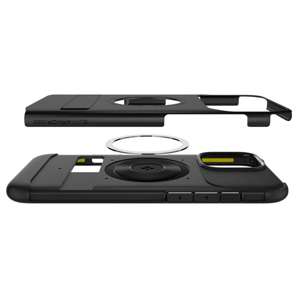 Spigen Slim Armor Mag MagSafe - dėklas skirtas Apple iPhone 16 Pro Max Juodas
