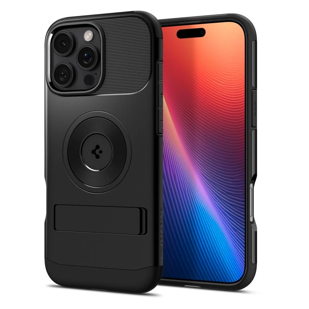 Spigen Slim Armor Mag MagSafe - dėklas skirtas Apple iPhone 16 Pro Max Juodas