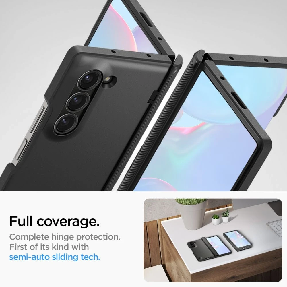 Spigen Slim Armor Pro – dėklas skirtas Samsung Galaxy Z Fold 6 Juodas