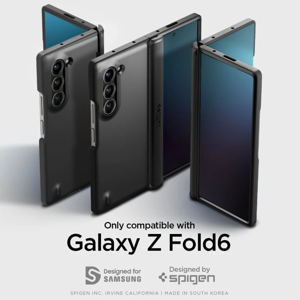 Spigen Slim Armor Pro – dėklas skirtas Samsung Galaxy Z Fold 6 Juodas