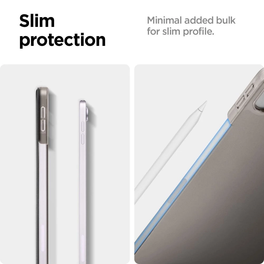 Spigen Smart Fold, juodos spalvos – Apple iPad Air 13″ 2024/2025/2026
