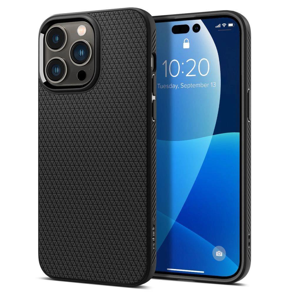 Dėklas SPIGEN LIQUID AIR IPHONE 14 PRO MATTE Juodas