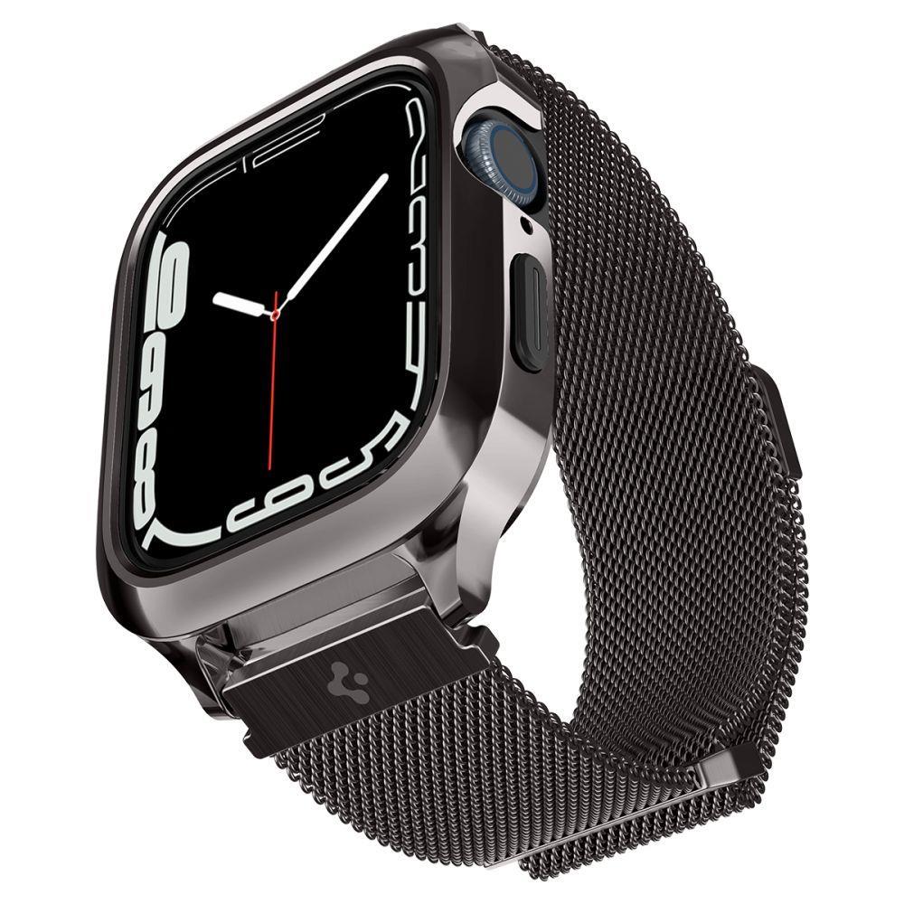 Dėklas Spigen Metal Fit Pro, grafitinė - Apple Watch 9/8/7 45mm