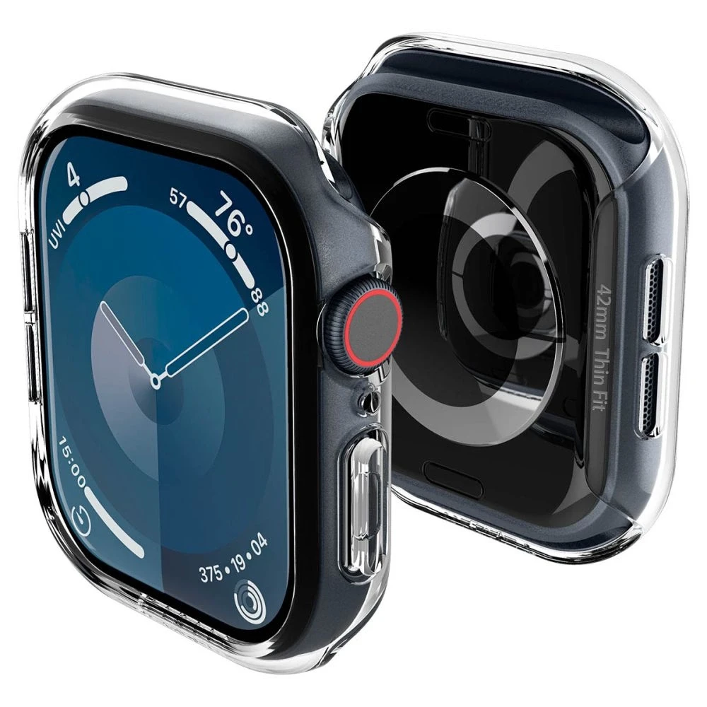 Dėklas „Spigen Thin Fit“, krištolo skaidrumo – „Apple Watch 11/10“ 42 mm