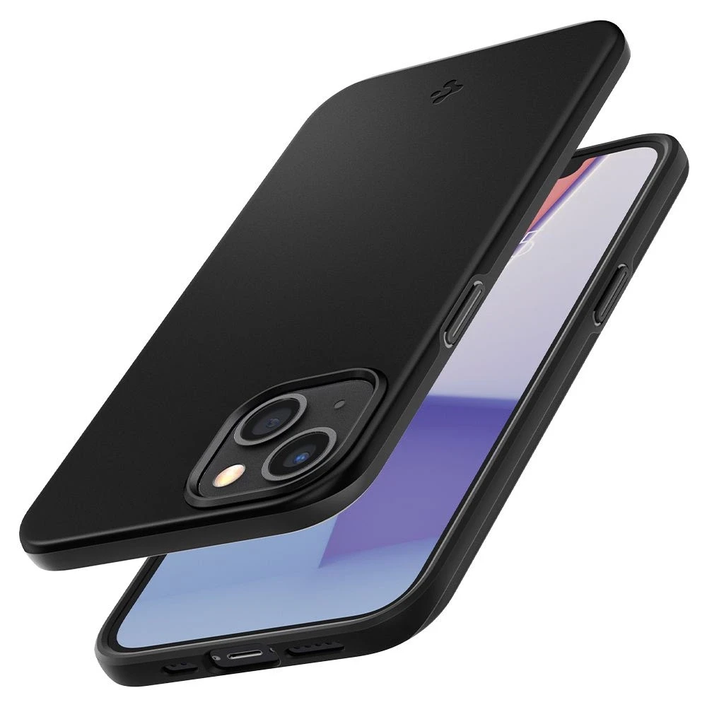 Dėklas Spigen Thin Fit – Apple iPhone 13 Case Juodas