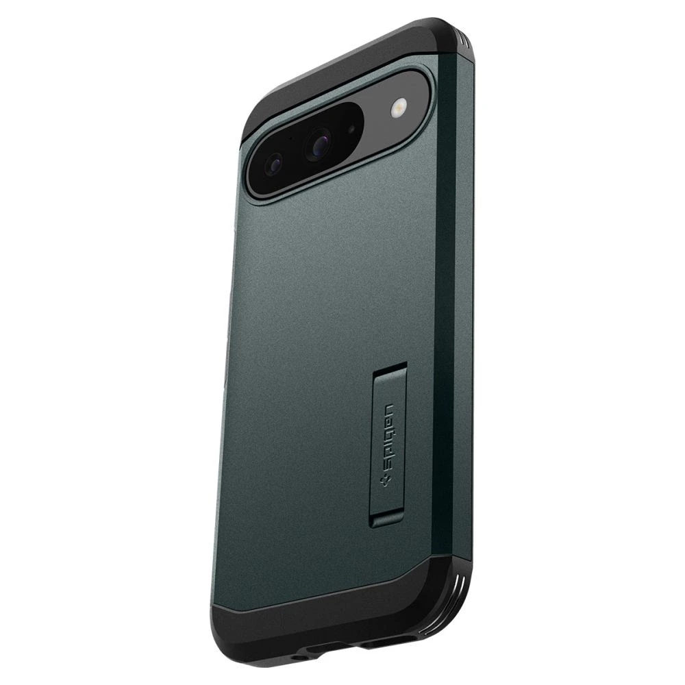 Spigen Tough Armor – dėklas skirtas Google Pixel 9 / 9 Pro Abyss Žalias