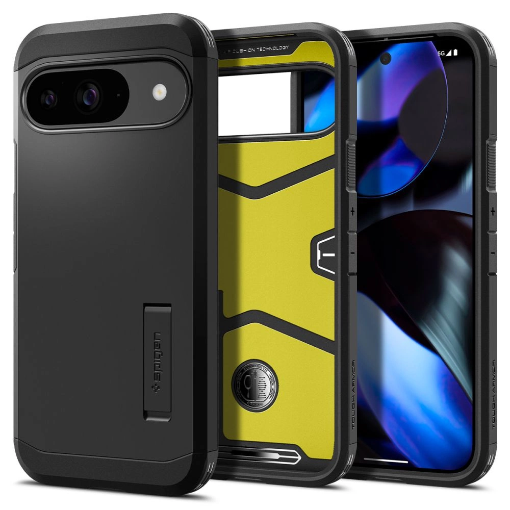Spigen Tough Armor Dėklas skirtas Google Pixel 9 / 9 Pro - juodos spalvos, modelis - ACS07692, žema kaina | Varle.lt