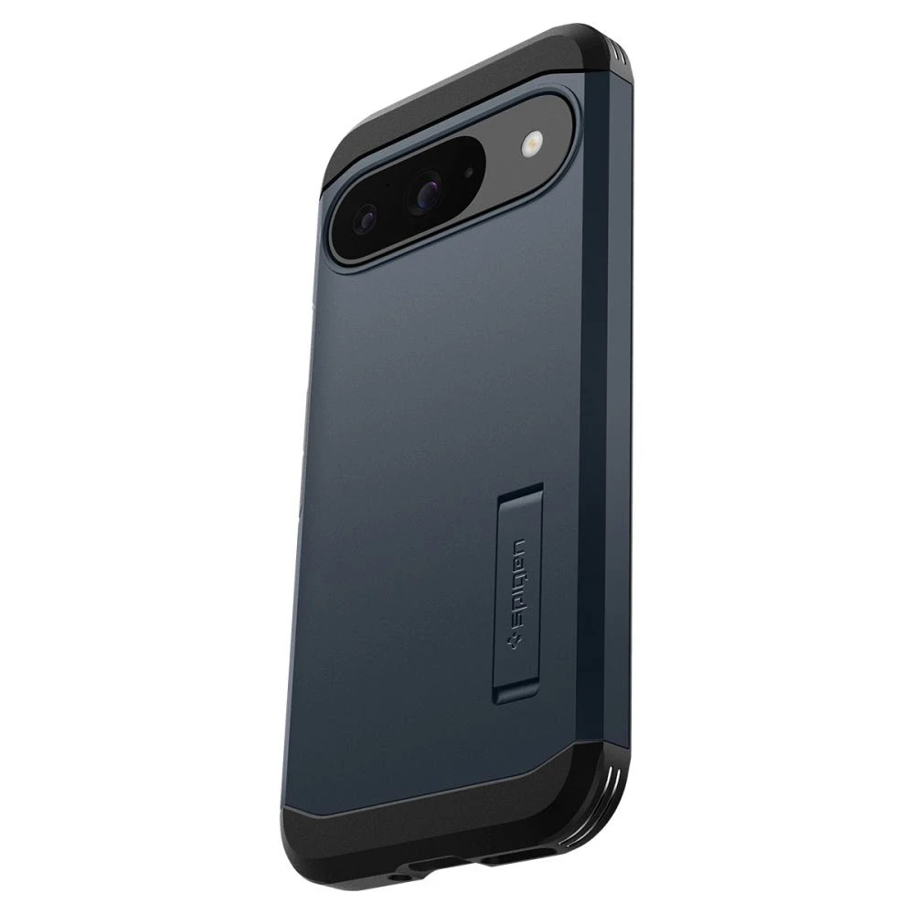 Dėklas „Spigen Tough Armor“, metalinis skalūno spalvos – „Google Pixel 9 Pro“ / „Pixel 9“