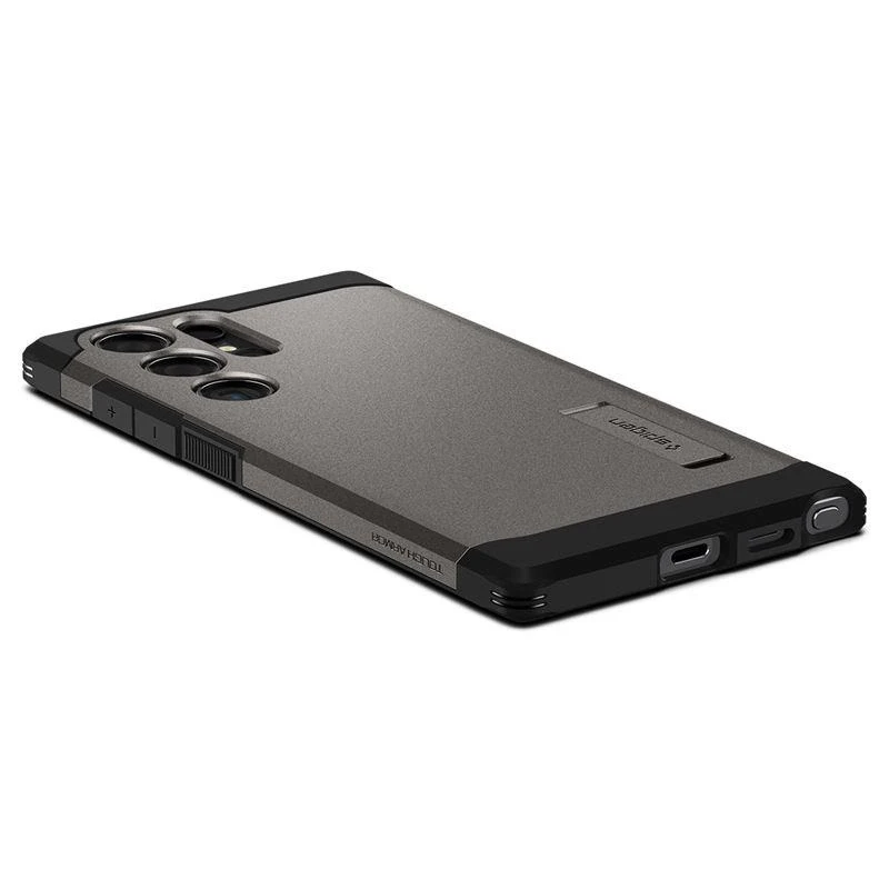 Spigen Tough Armor – dėklas skirtas Samsung Galaxy S24 Ultra Gunmetal