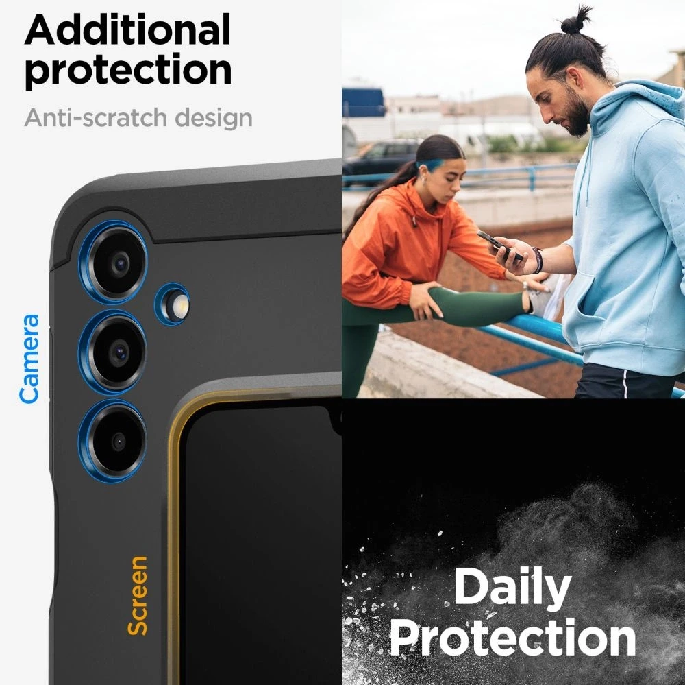 Spigen „Tough Armor“ – „Samsung Galaxy A16 4G/5G“ dėklas, juodas