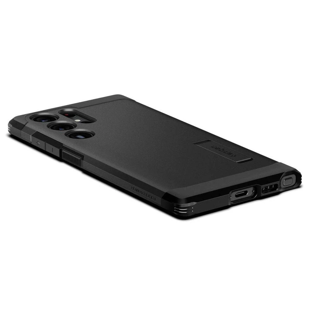 Spigen Tough Armor dėklas skirtas Samsung Galaxy S23 Ultra, spalva - Juoda