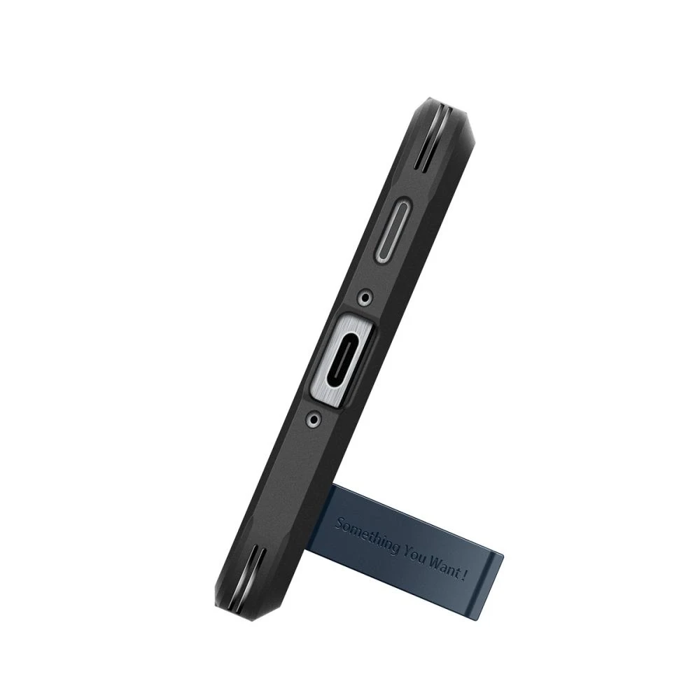 Dėklas Spigen Tough Armor Galaxy A56 5G metalinis šiferis