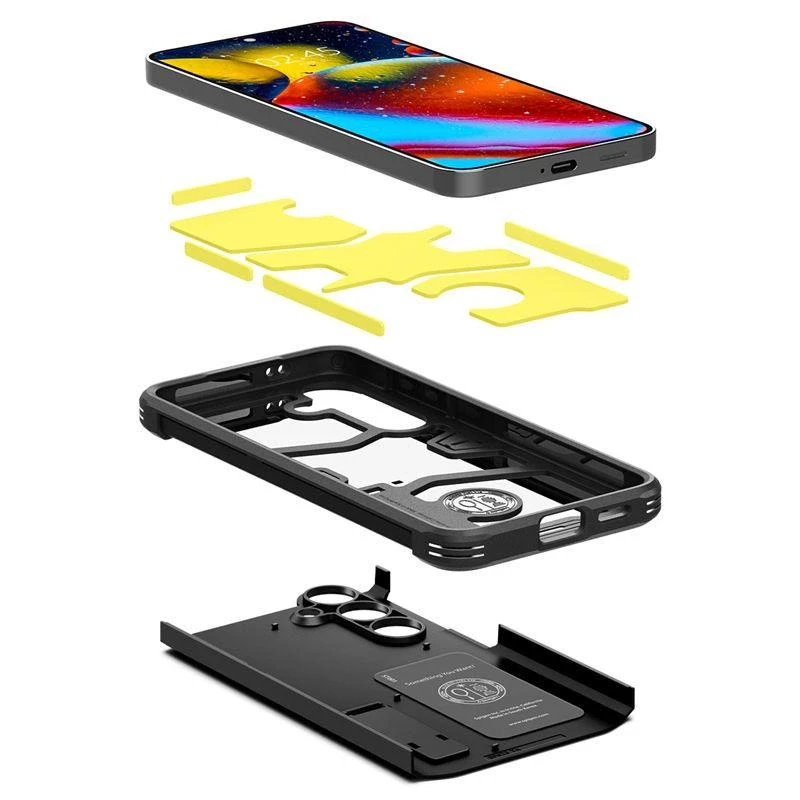 Samsung Galaxy S24 Plus Spigen Tough Armor dėklas telefonui juodos spalvos