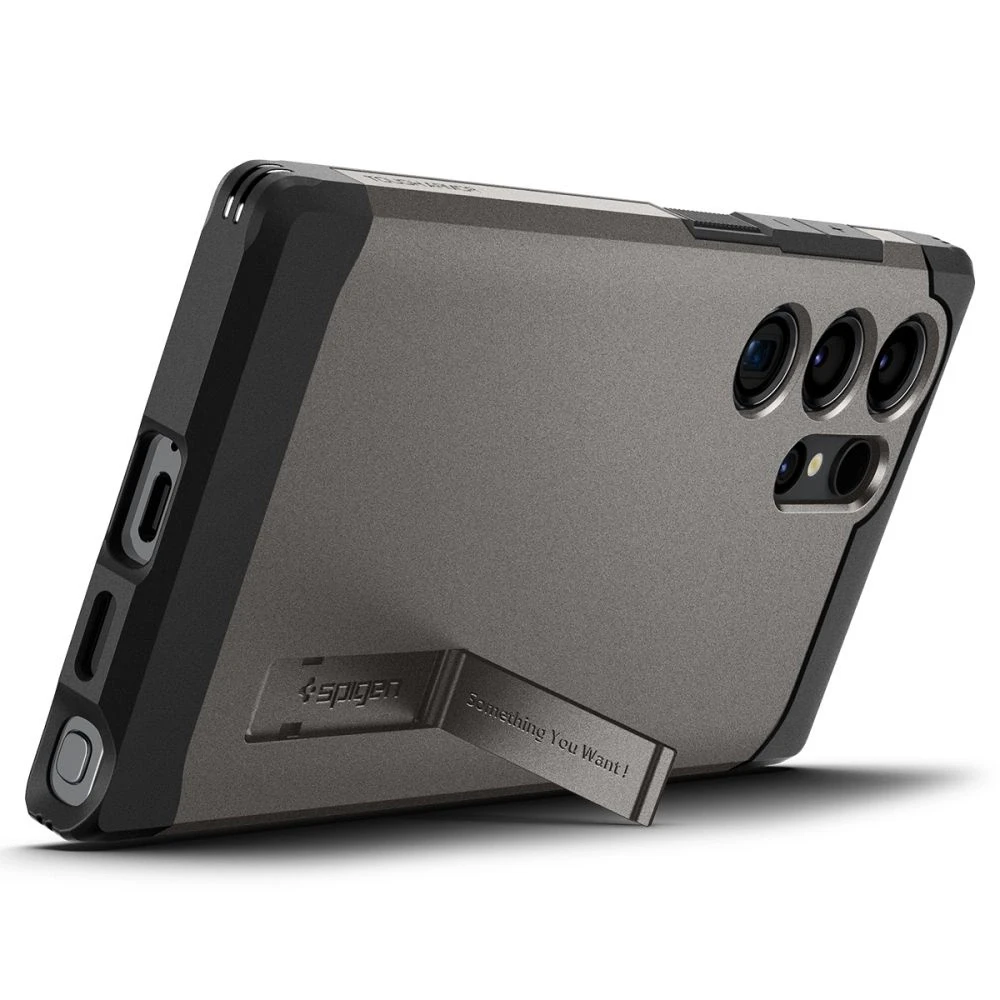 Spigen Tough Armor – dėklas skirtas Samsung Galaxy S24 Ultra Gunmetal