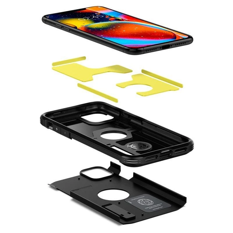 Spigen dėklas Tough Armour, skirtas iPhone 11 juodas