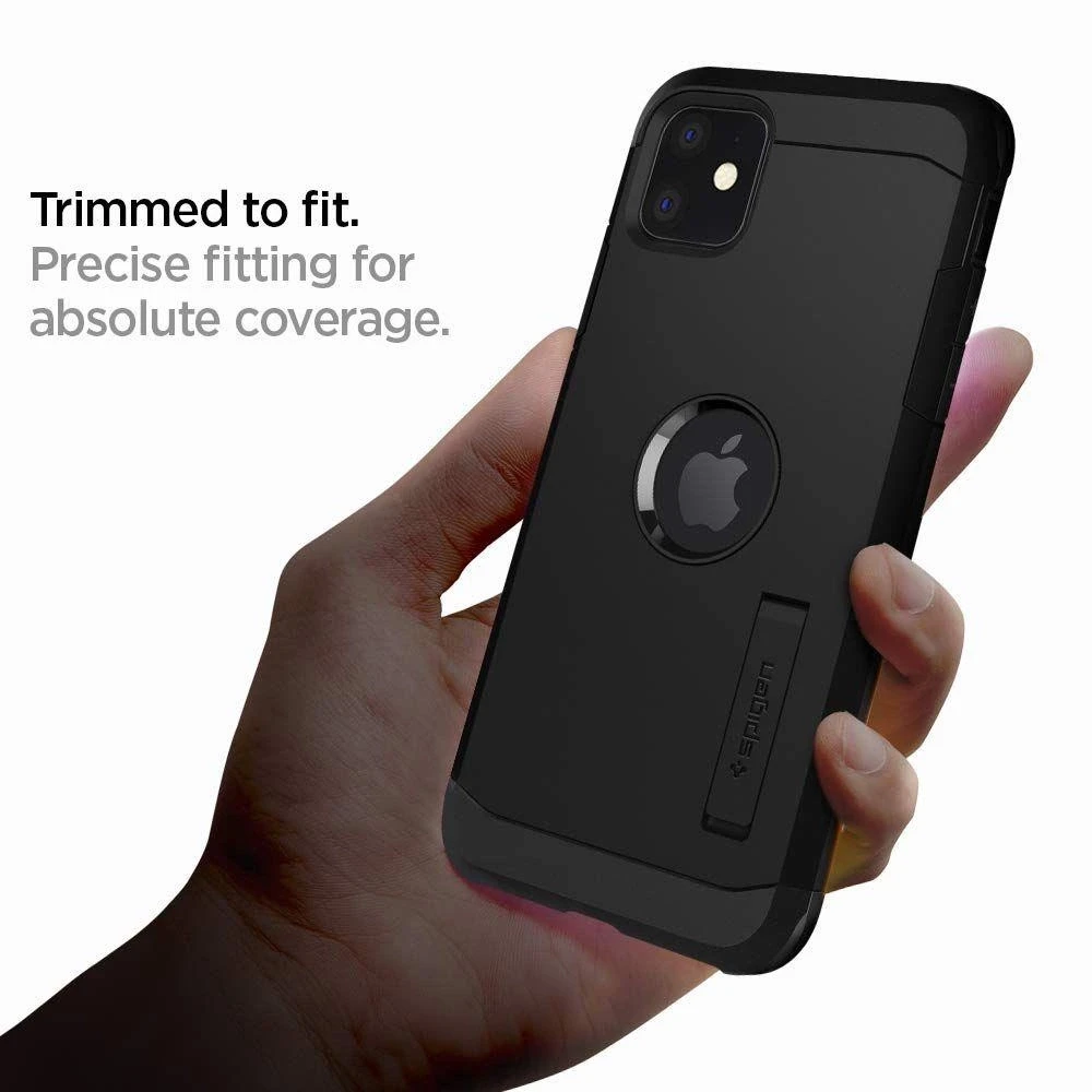 Spigen dėklas Tough Armour, skirtas iPhone 11 juodas