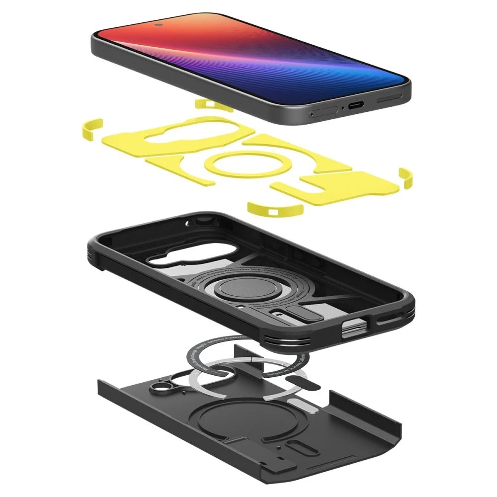 Spigen Tough Armor Mag MagSafe dėklas, skirtas Google Pixel 9A - juodas