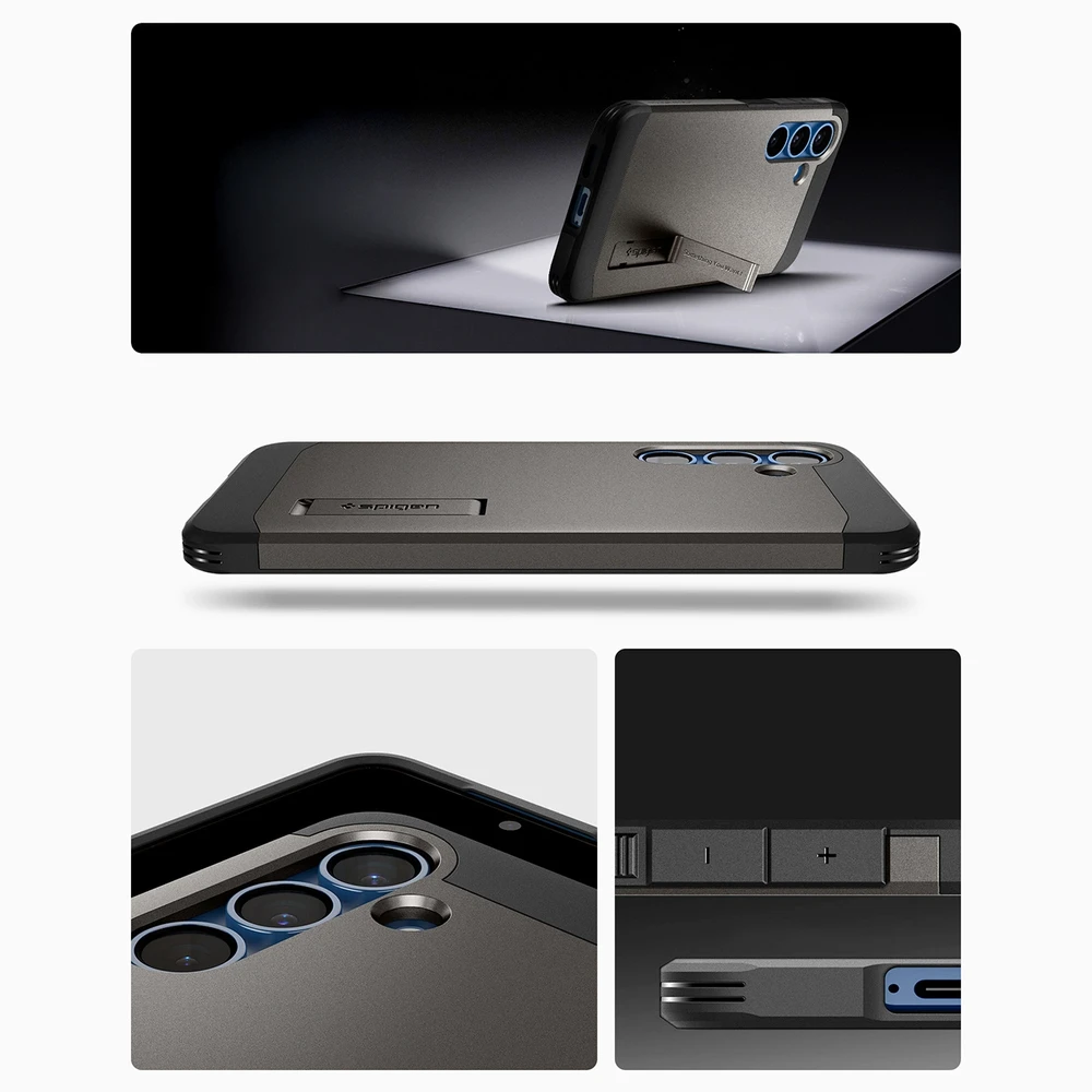 Dėklas Spigen Tough Armor Magsafe Galaxy S25+ gunmetal