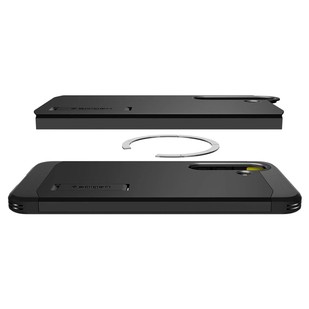 Dėklas Spigen Tough Armor MagSafe Samsung Galaxy S25 juodos spalvos