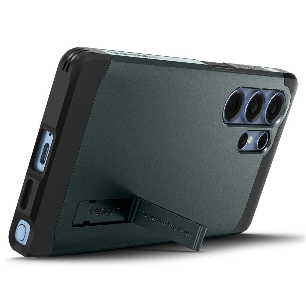Spigen Tough Armor MagSafe - dėklas skirtas Samsung Galaxy S25 Ultra Abyss Žalias