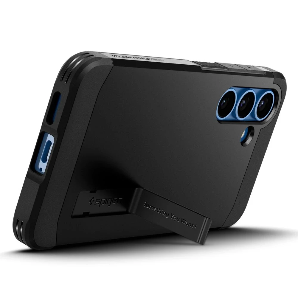 Dėklas Spigen Tough Armor MagSafe Samsung Galaxy S25 juodos spalvos