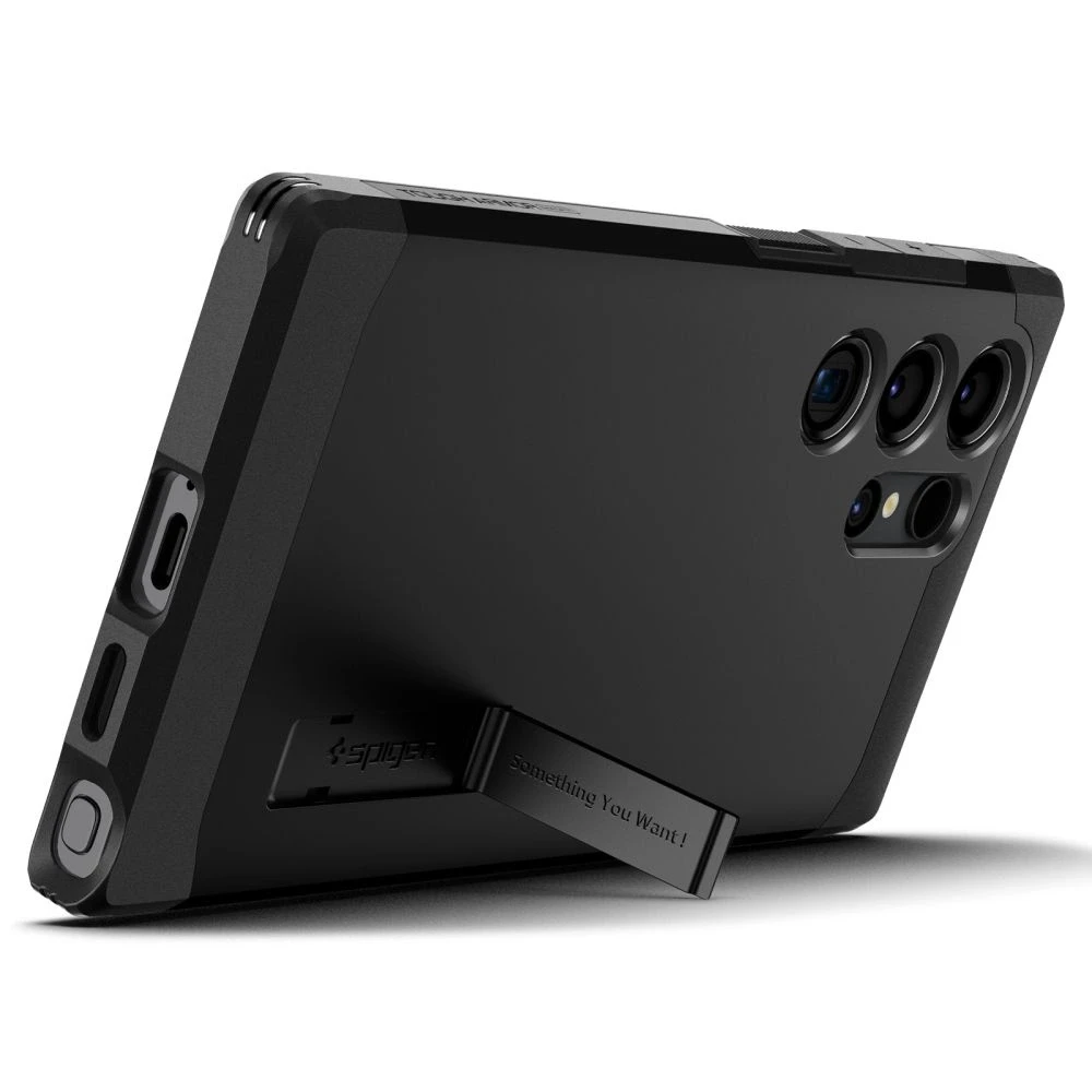 Dėklas Spigen Tough Armor MagSafe, juodos spalvos – Samsung Galaxy S24 Ultra