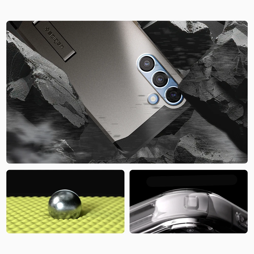 Dėklas Spigen Tough Armor Magsafe Galaxy S25+ gunmetal