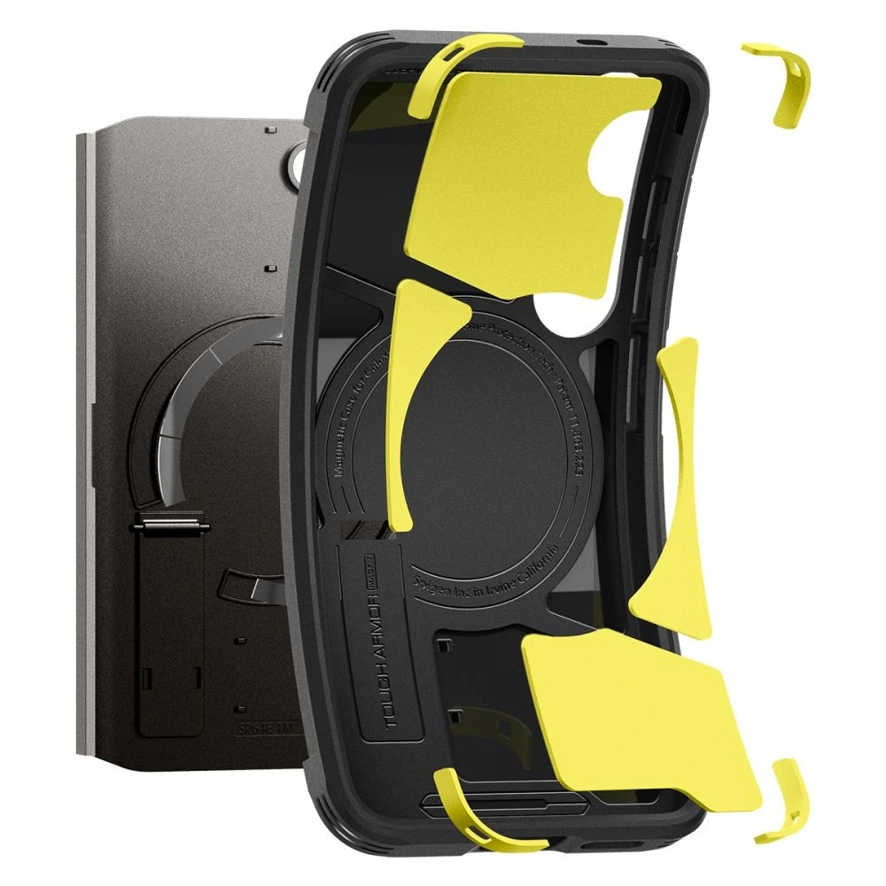 Spigen Tough Armor MagSafe dėklas skirtas Samsung Galaxy S25 – žalios spalvos