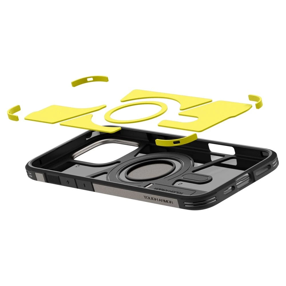 Dėklas „Spigen Tough Armor MagSafe“, metalinis – „Apple iPhone 16 Pro“